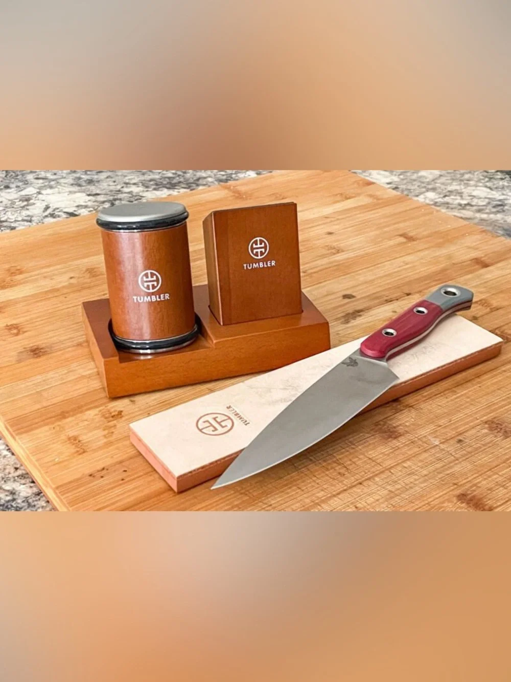 Tumbler Rolling Knife Sharpener Starter Set NIB